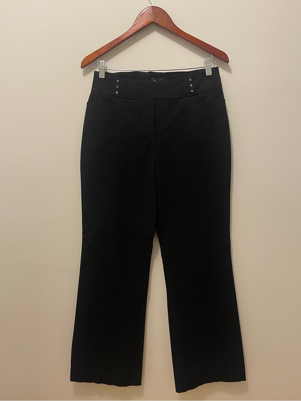 Reitmans Black Wide-Leg Dress Pants